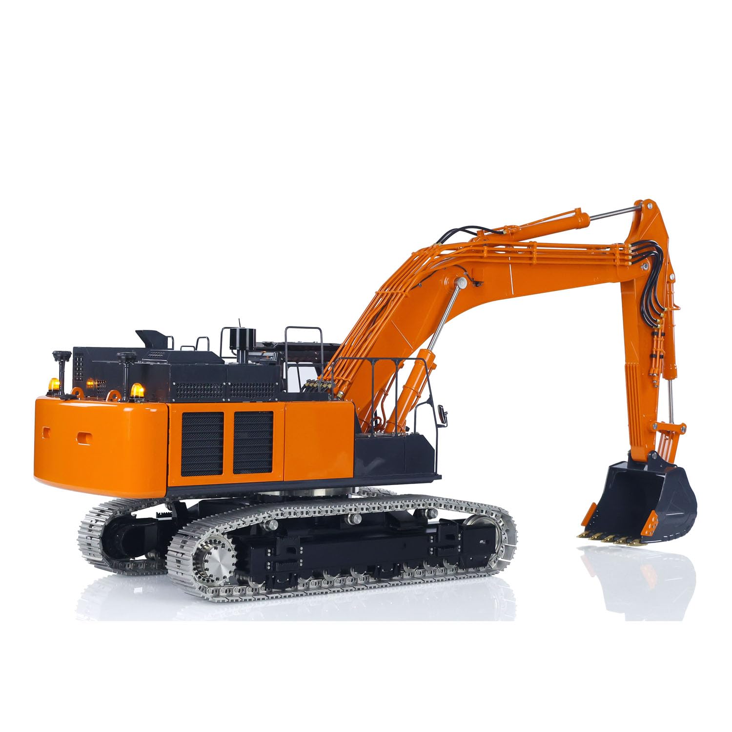 LESU 1:14 RC Hydraulik Bagger Aoue ZX490 RTR Metall RC 2 Arme Heavy Digger Modell PL18EV Lite Light Sound Smoke