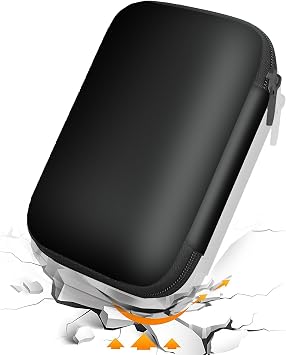 Blueshaweu Case Compatible with Vasco Translator Q1 Voice Translator - Protective Case with Space for Earphones, USB Cable & Memory Card - Compatible with Vasco Translator Q1, black, All Black