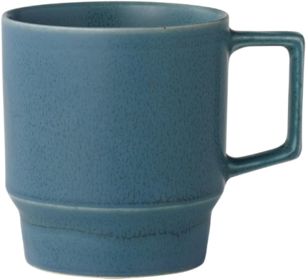 IPPINKA Japanese Ceramic Mino Ware Mug - Blue - 9.5oz - Microwave and Dishwasher-safe - Made in Japan