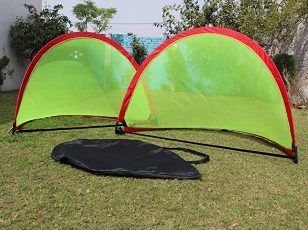 Kalindri Sports Goal Post Medium Pop Up Goal Pair Portable Soccer Goals with Carry Bag Long Life Durable Frame Quick Setup Easy Fold (Color May Vary)-image-31