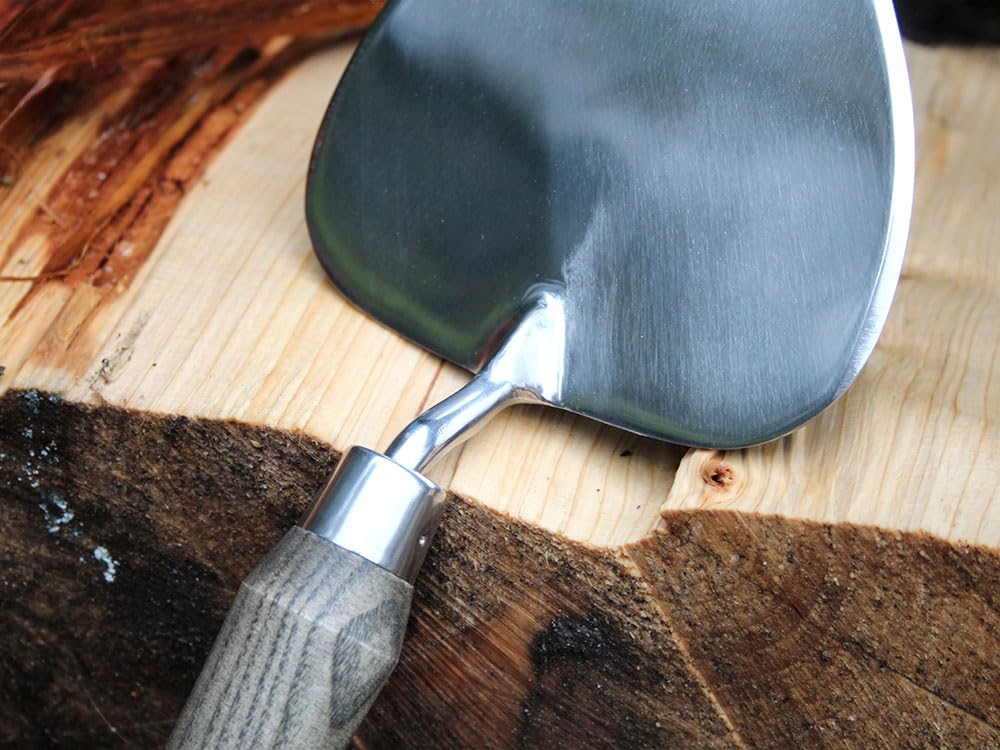 Faithfull Prestige Stainless Steel Dutch Trowel with Ash Handle, Silver / Ash - Image 4