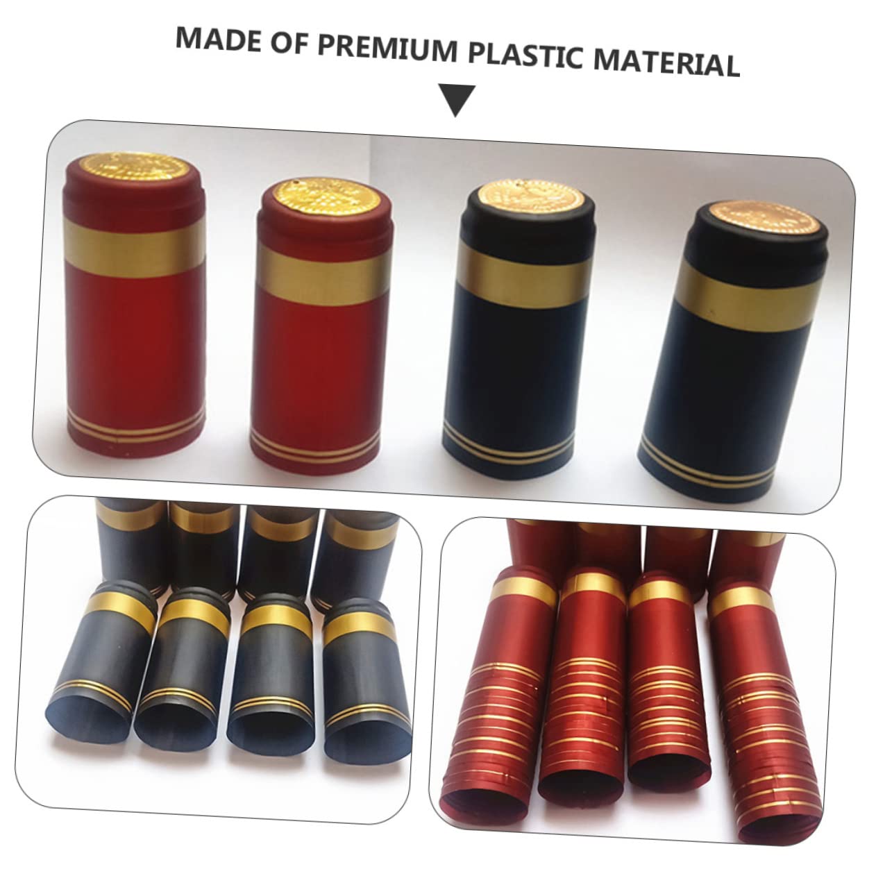 ワインボトルカプセル シュリンクキャップラップ シュリンクトップカバー Amazon｜jojofuny 200個製 熱収縮キャップ ワインボトルカバー