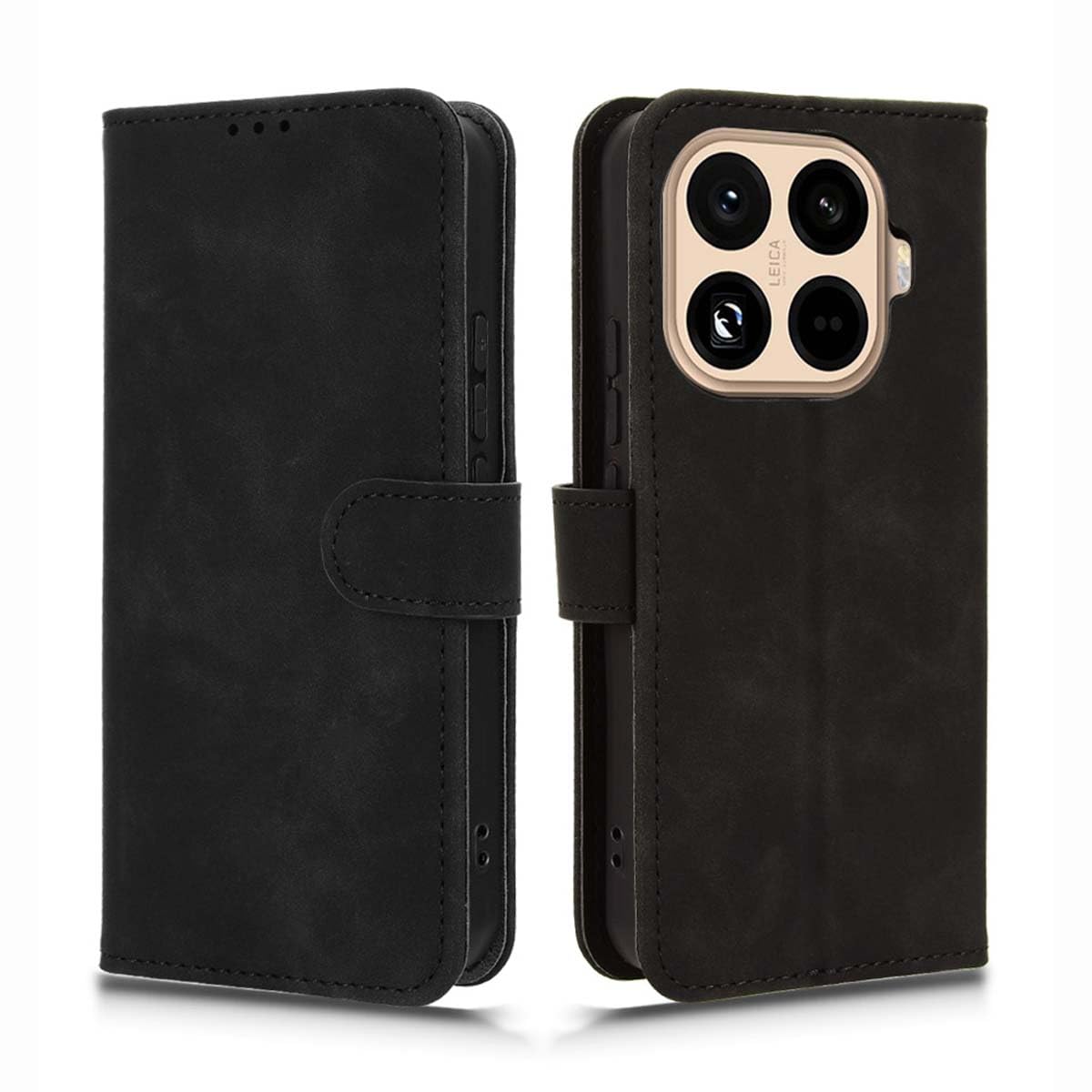 Cover GOKEN Per Xiaomi 15T Pro – Custodia Libro In Pelle Sintetica Con Calamita, Porta Carte E Stand, Rosso