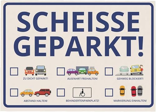 Scheisse Geparkt Notizblock