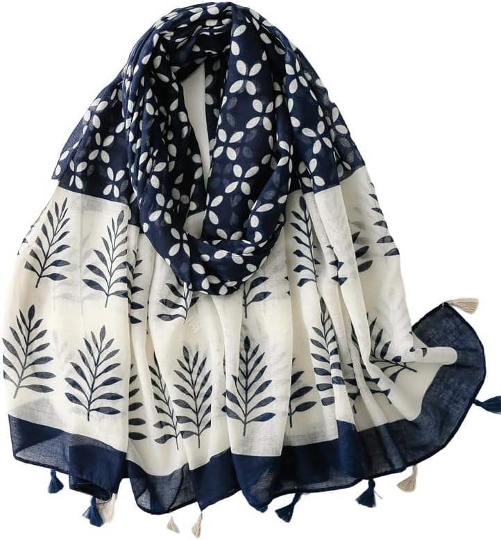 Soft Scarf for Women Girls Boho Large Lightweight Scarves Shawls Wraps for Four Seasons 70 x 35 inches - Image 2