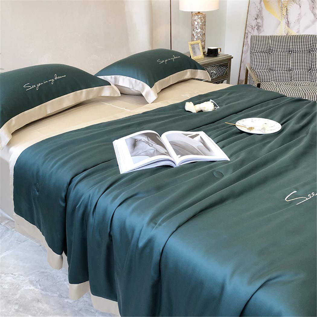 Parure de lit de luxe en soie 600 fils housse de couette lit double taie oreiller