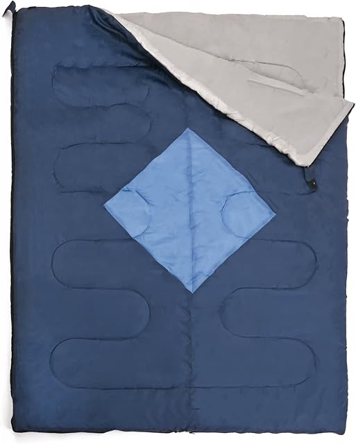 Out There! Envelope Sleeping Bag Lightweight Polyester Adult Sleeping Bag 2 Season Sleeping Bag