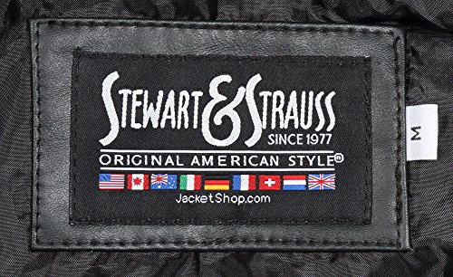 Stewart & Strauss Original Hoodie Varsity Letterman Jackes Since 1977 (10 Team Colors) Wool & Leather XXS to 6XL,Original4