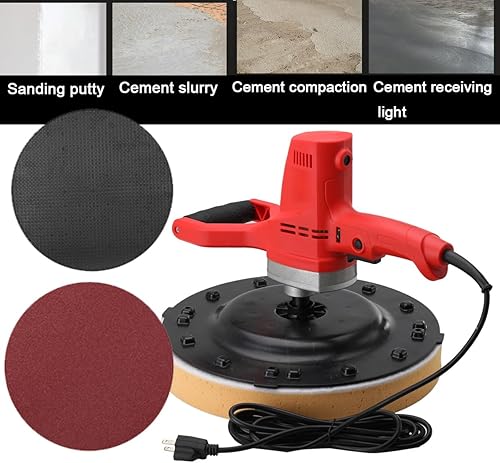 Miniatura 3 de Herramienta de ranurado de hormigón Paleta de energía eléctrica Paleta de hormigón Amoladora de hormigón de mano Máquina pulidora de alisado de