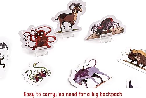 Miniatura 2 de Hexers Bestias monstruo y animales DM Starter Set plano 2D Miniaturas para juegos de mesa Compatible con Dungeons and Dragons D&D DND Pathfinder RPG