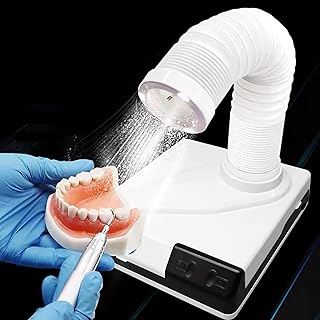 Aspiradora de mesa portátil con tubo de succión retráctil para recoger el polvo en laboratorios dentales y salones de uñas