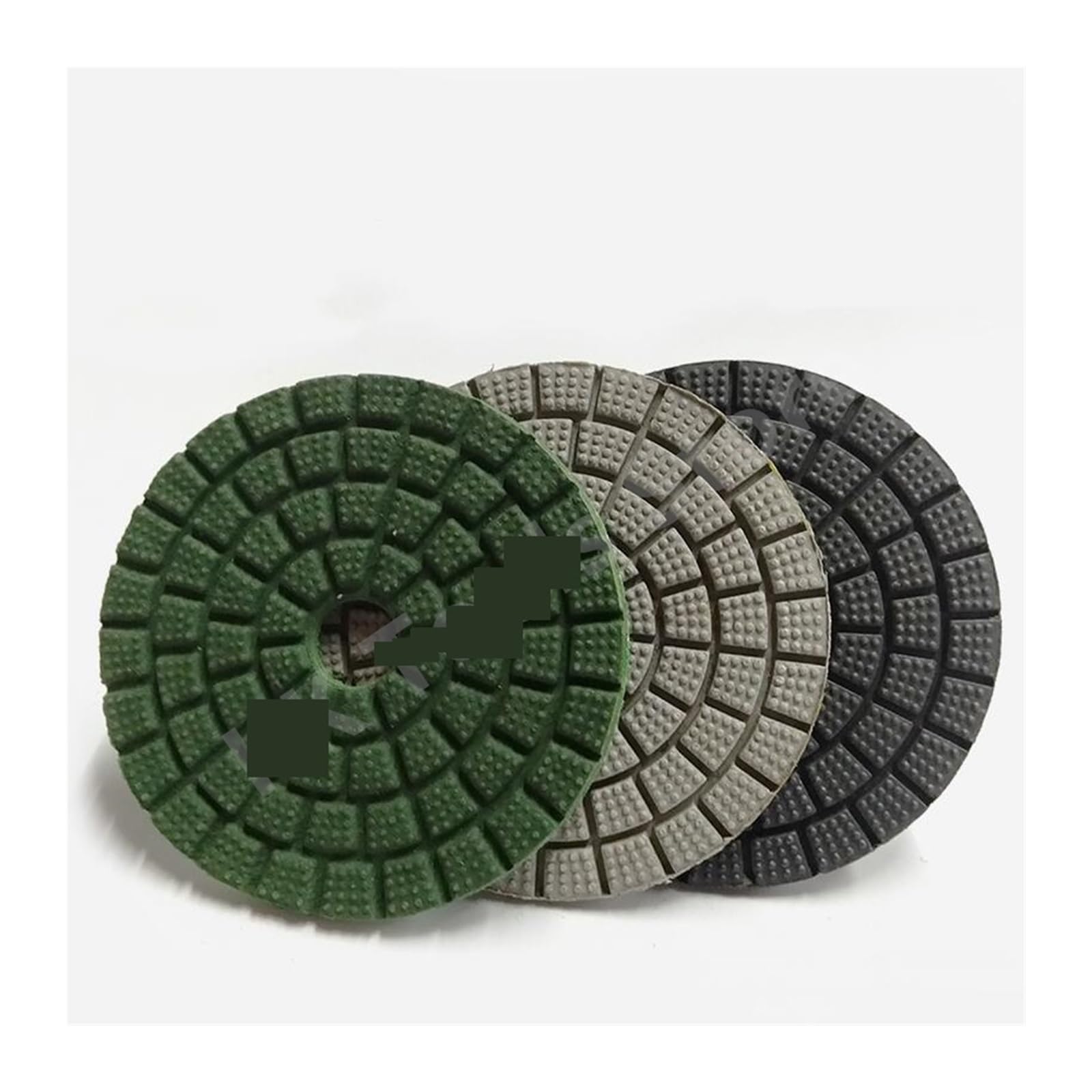 Almohadillas de Pulido de Diamante, 6 Unidades, 3/4/5/6 Pulgadas, Grano 10000, Efecto Espejo, para Piedra de Granito, Herramienta de Pulido (partículas Negras de 3 Pulgadas)