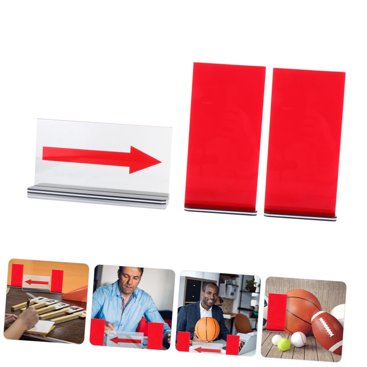 SUPVOX Tabellone Arbitro Basket con Convertitore di Servizio, Segni di Penalità in Plastica, Cartelli Portatili per Arbitri Professionisti, Accessorio da Competizione Leggero e Portatile
