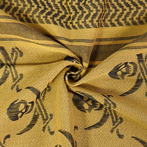 Image of Explore Land Cotton Shemagh Keffiyeh Tactical Desert Scarf Neck Head Wrap with Tassel for Men Women