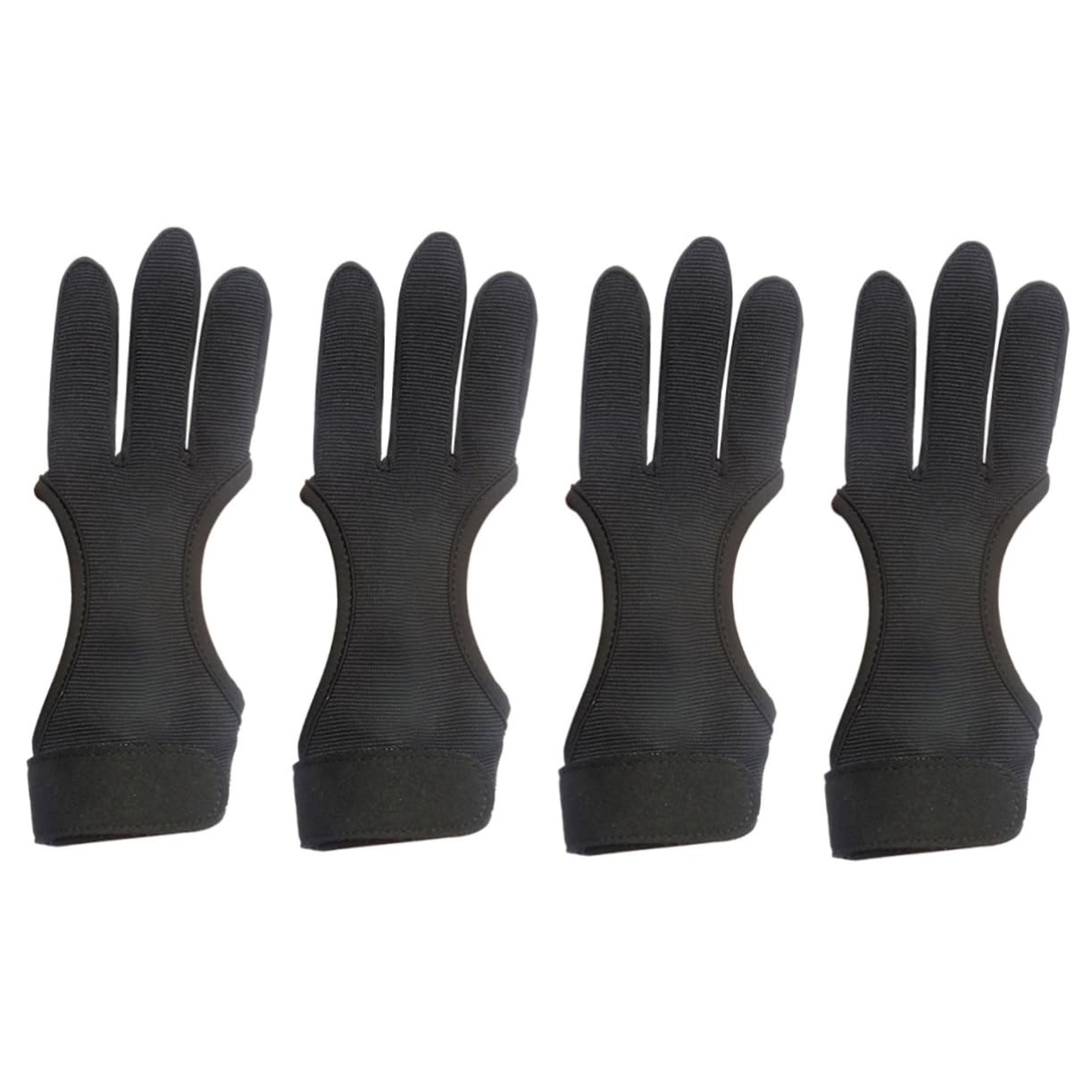 BESPORTBLE 4pcs Leather Finger Guard Protector for Portable Glove Professional Accessory