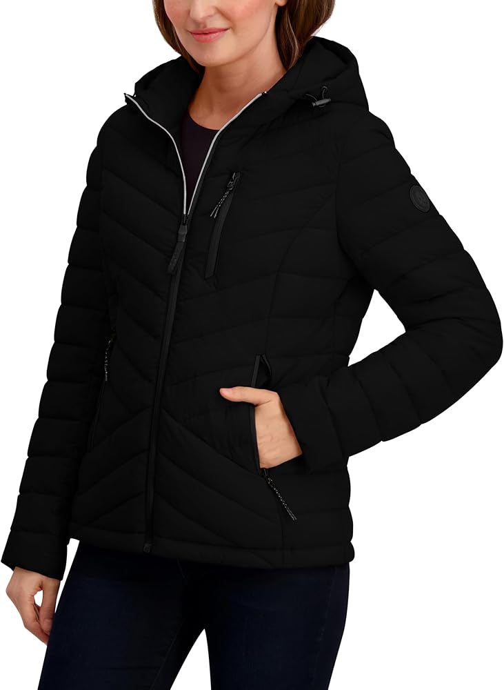 Amazon.com: Nautica Women's Stretch Packable Puffer Jacket – Water Amazon.com: Nautica Women's Stretch Packable Puffer Jacket – Water