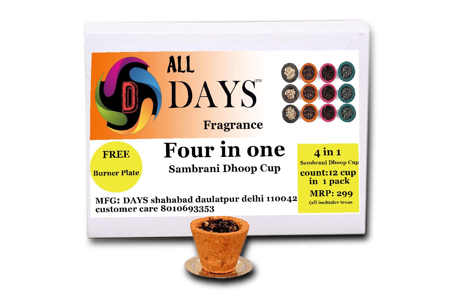 DAYS Dhoop Loban Cup Guggul for Pooja I Pure Natural Guggal Raw Dhoop Cup with Sambrani Festivals and Spiritual Events of Multi-Flavor SAMBRANI LOBAN | Rose | Sandal Chandan| MOGRA GUGGAL (60 Piece) (B09T79Y1B4) Amazon Price History, Amazon Price Tracker