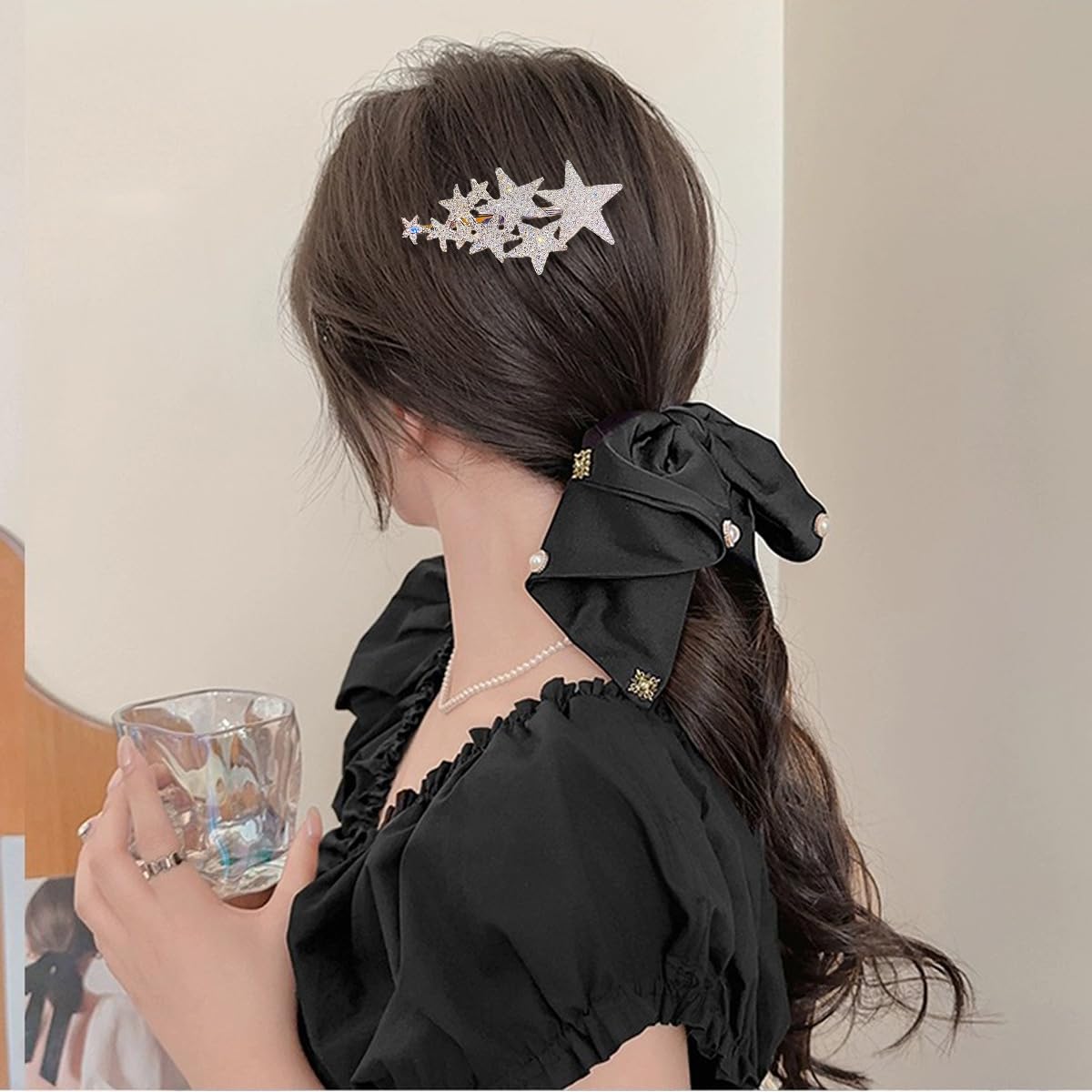 6 PCS Star Hair Clips Professional Hair Hairpin For Styling Anti Slip Hair Clip For Thick Hair Slides And Clips For Women Fine Hair For Women Girls(Gold and Silver) - Image 4