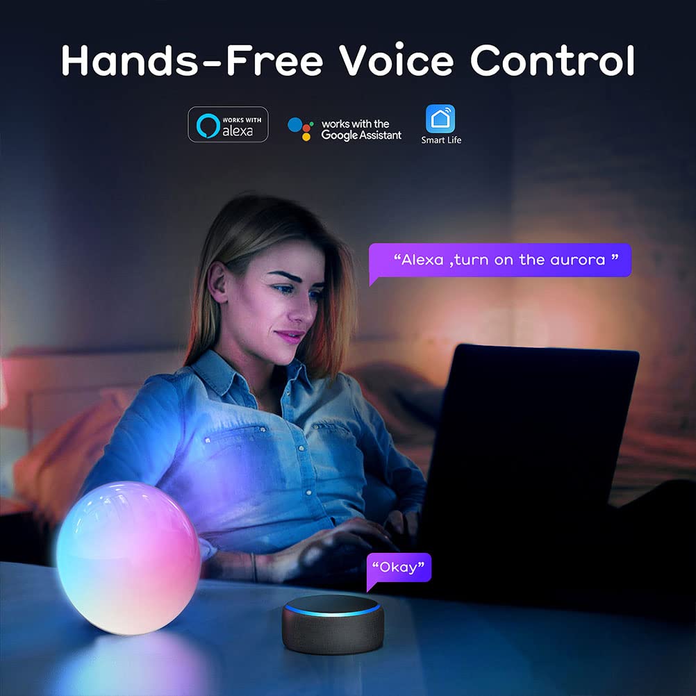 Lampade da tavolo LED dimmerabili con luce notturna RGB con temporizzazione Lampada da comodino compatibile con Alexa e Google Assistant Lampada da scrivania per arredamento camera da letto soggiorno