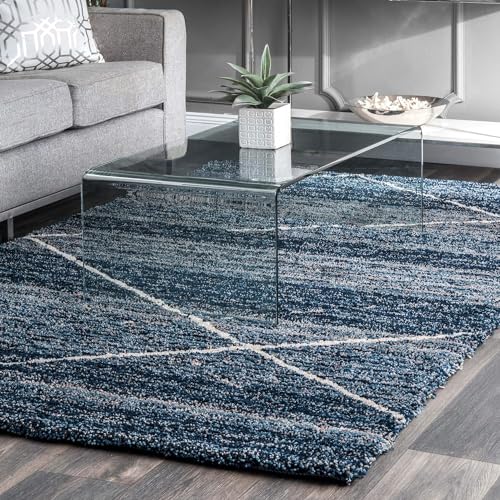 Image of Carpet for Living Room, Bedroom and Hall Handmade Microfiber Cozy Soft and Fluffy Shaggy Area Rug with 2 inch Thick Anti Skid Rug 6x8 feet Carpets23