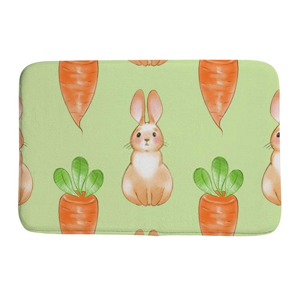 Tapis de bain antidérapant motif lapin pour une salle de bain familiale