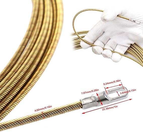 Electrical Wire Threader, Cable Threading Tool, Fish Tape Wire Puller, Suitable for Easily Pulling Cables Through Pipes (15M)
