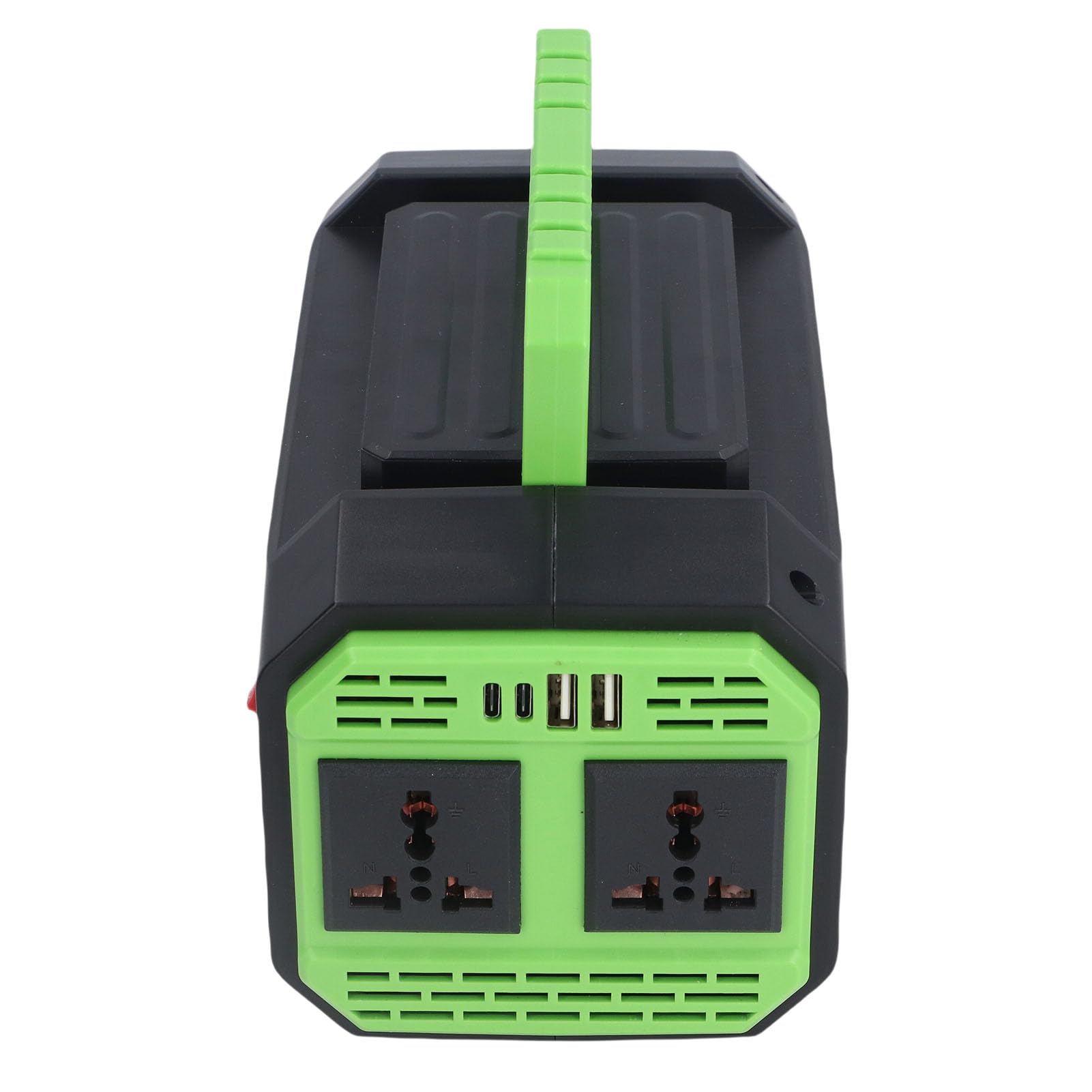 RiToEasysports Convertitore di Potenza da 500 W, Convertitore da Auto DC 12V a AC 220 V con Doppie Prese Universali e Doppie Porte USB per Viaggi in Campeggio All'aperto