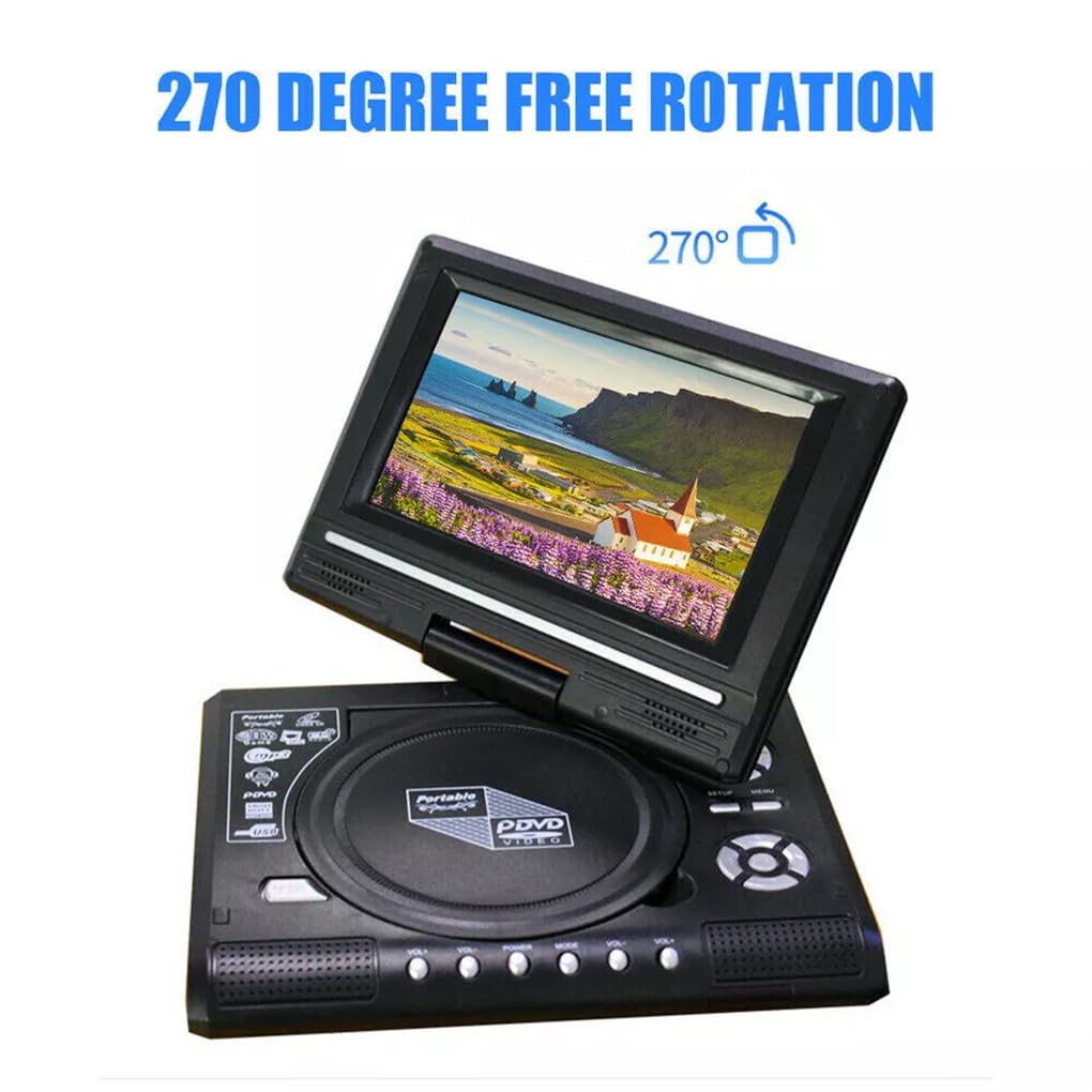 Lettore DVD portatile per auto con altoparlanti ad potenza e volume sonoro 2. Il lettore DVD portatile con volume sonoro e forte è dotato di