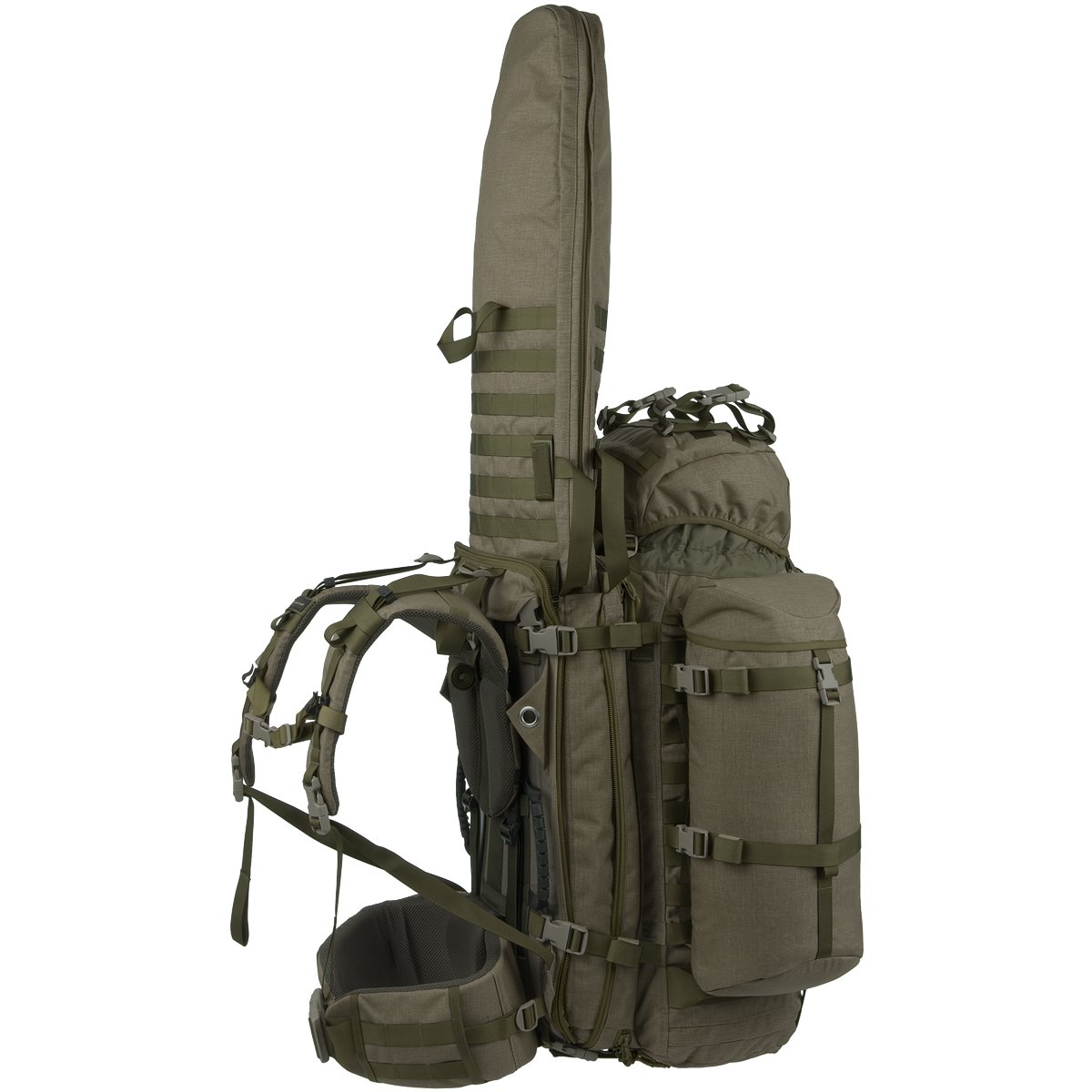 Sac Wisport Shotpack 65L Pour Tireur Sniper / Chasse – Cordura Olive, Ultra-résistant