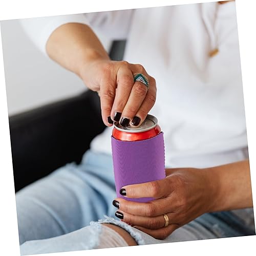 Miniatura 7 de Cabilock 6 piezas de fundas para botellas de cerveza, de neopreno, para refrescos, fundas para refrescos, fundas enfriadoras para latas, soporte
