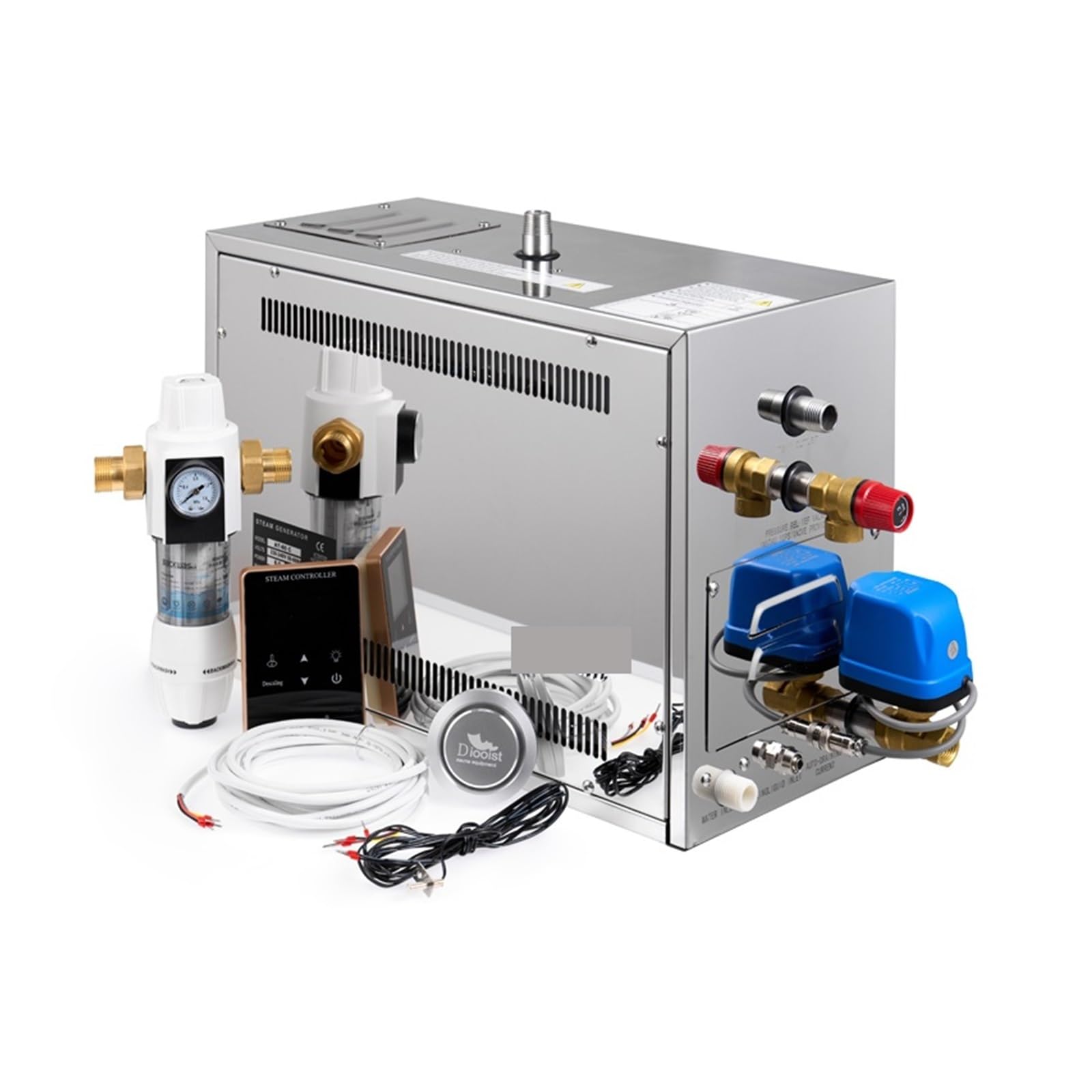 Generatore di vapore per sauna da 6 kW, per spa, doccia, relax, telecomando, scarico automatico, bagno turco sauna
