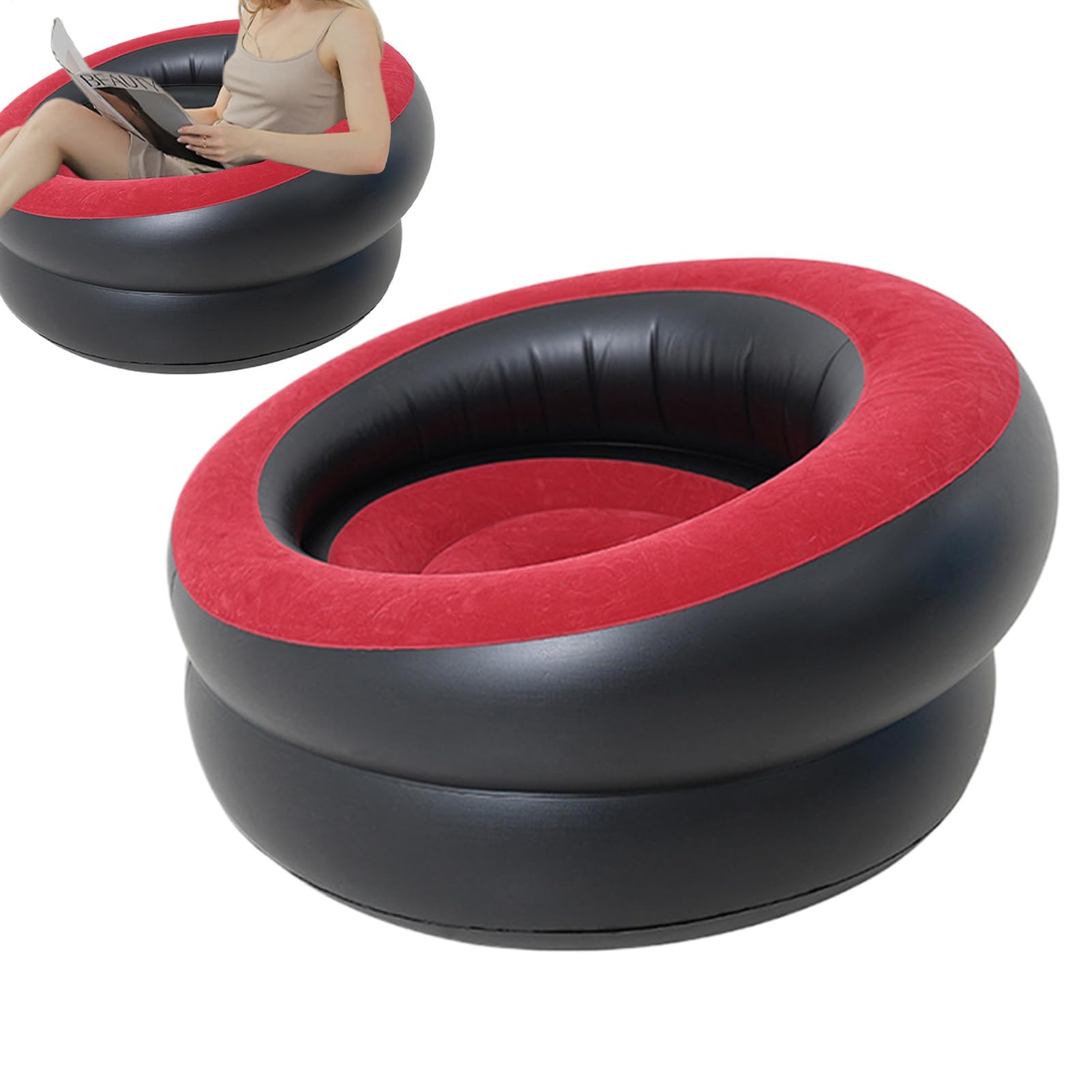Silla inflable plegable y sillón de aire cómodo Generisch para jardín