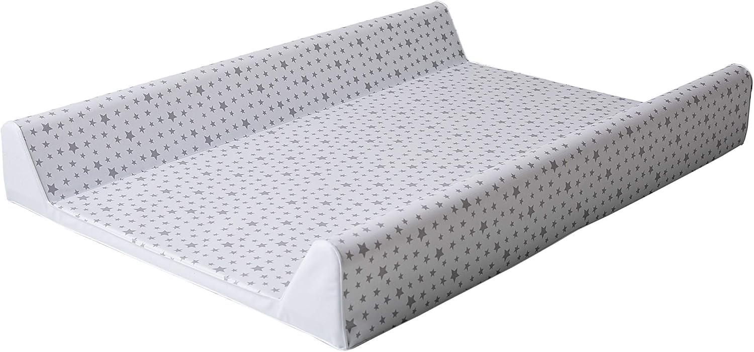 Character Options Koko Antiroll Baby Changing Mat With A Grey Star Print