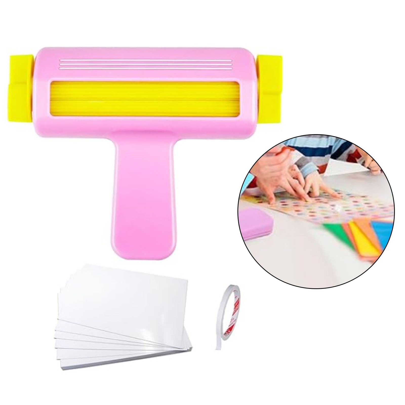 Set di strumenti per il fai da te con nastro biadesivo per scrapbooking, creazione di biglietti, decorazioni per la casa, goffratura a tubi di carta