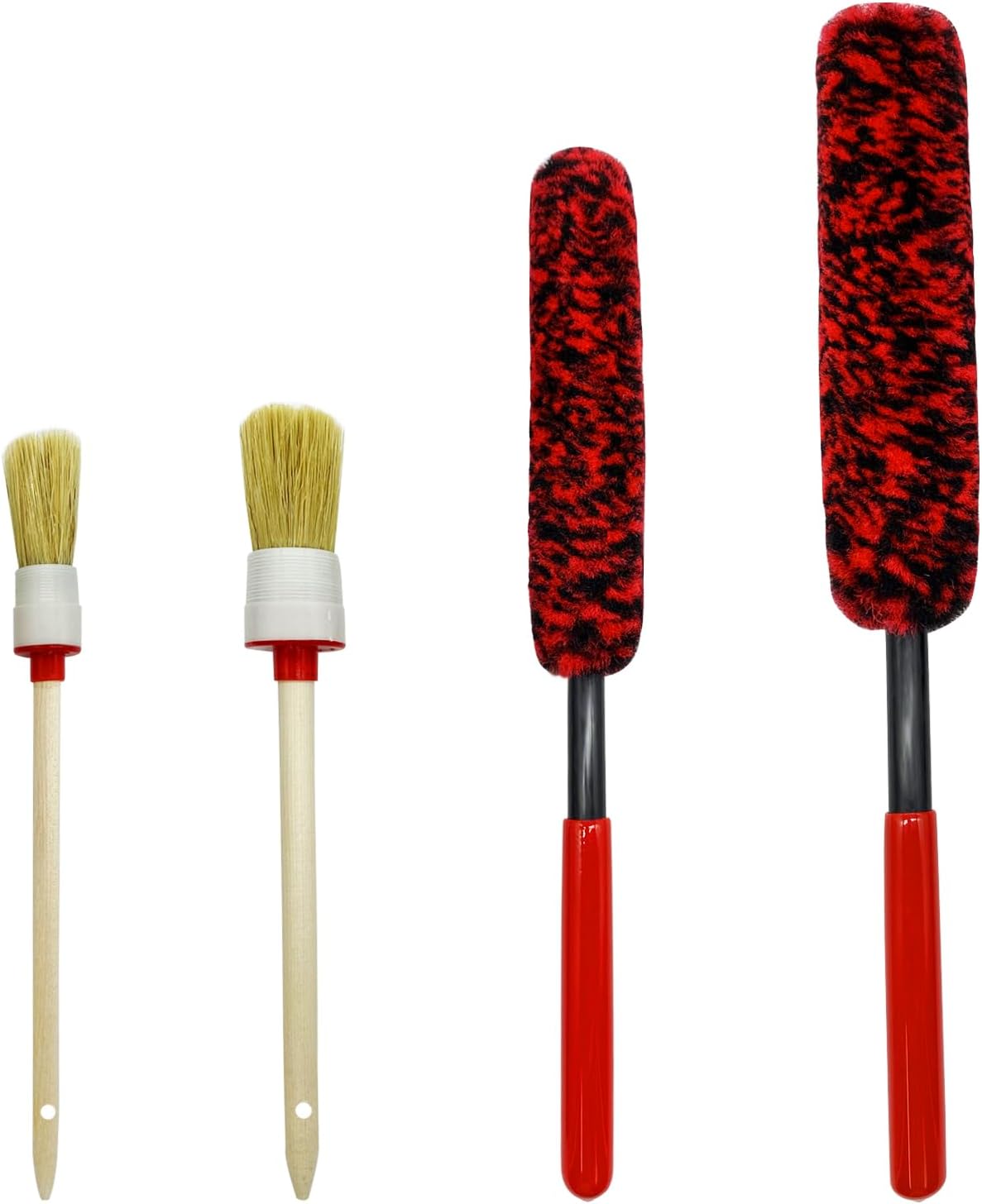 4Pcs Car Wheel Brushes Car Rim Detailing Brushes Set Bendable