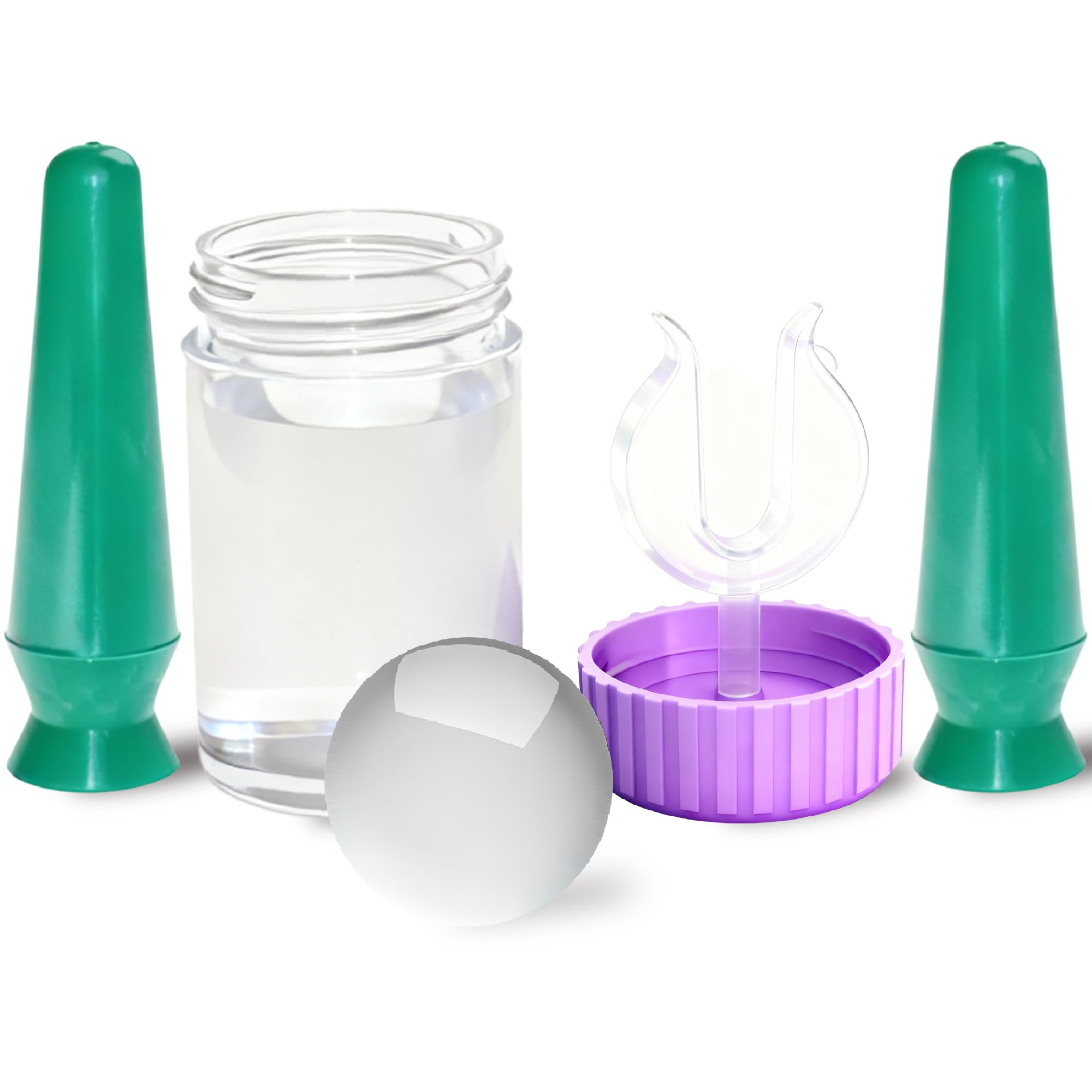 Contact Lens Inserter Remover Kit 1 Lens Soaking Case Only for 1 Len 2 Ventless Suction Tools 1