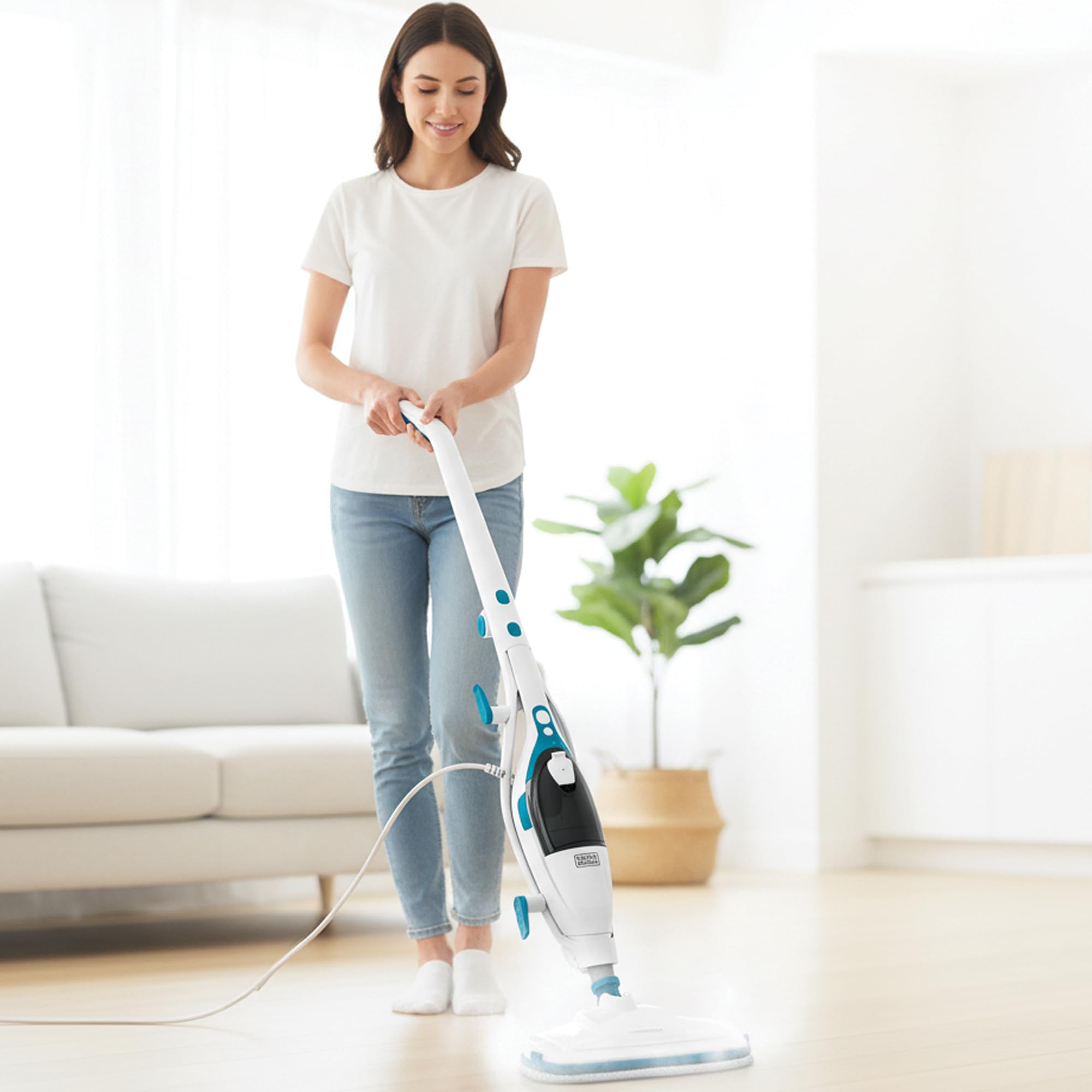 Amazon.co.jp: BLACK+DECKER (ブラック+デッカー) 2イン1 スチーム