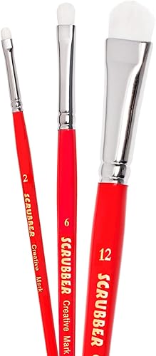 Vista 11 de Creative Mark Scrubber - Pinceles de acuarela profesionales para frotar, secar, remodelar bordes y mucho más. - # 2-2