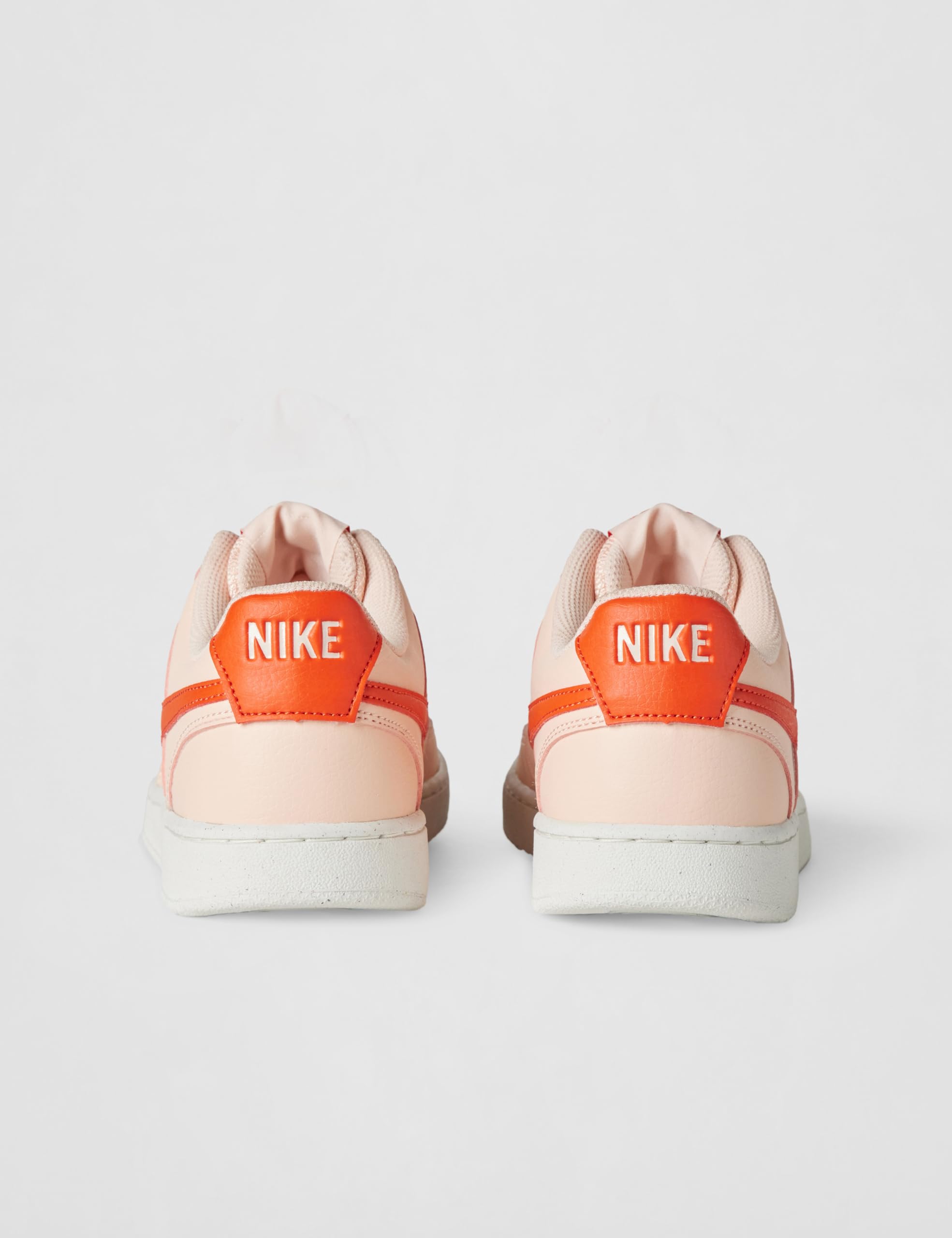 Nike Women's Court Vision Low Next Nature Shoes: 10 Washed Coral/Picante Red/Picante Red