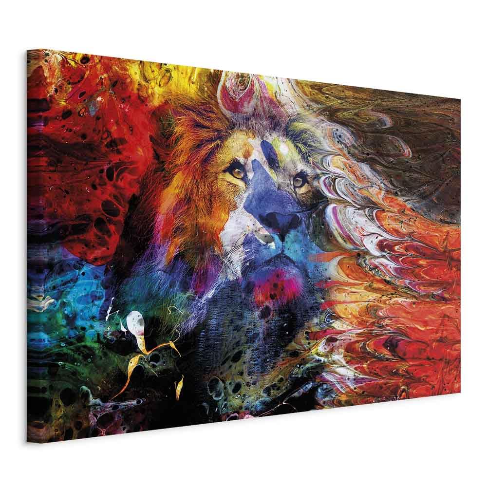 Murando Akustikbild 'Löwe' – 60x40 Cm, Schallabsorber, Leinwand, Raumakustik