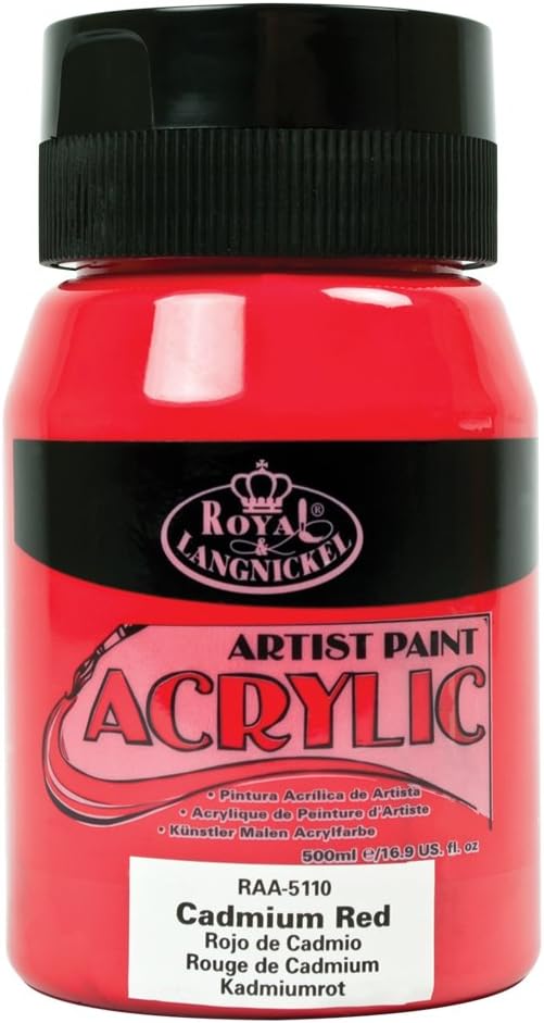 Royal & LangnickelRAA-5110 Essentials 500ml Acrylic Paint - Cadmium Red