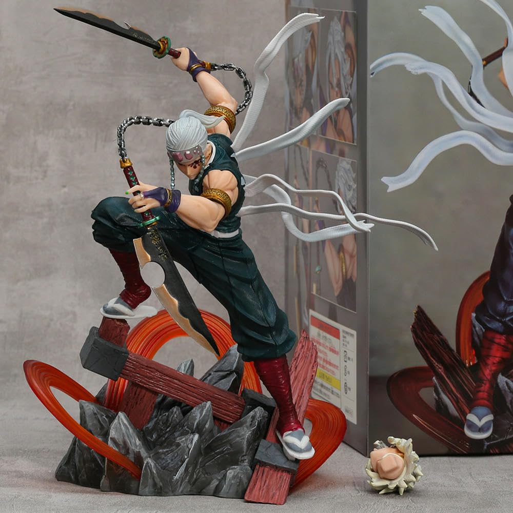 25 cm. Demon Hunter Usui Tengen con testa intercambiabile, in PVC, giocattolo da collezione, idea regalo