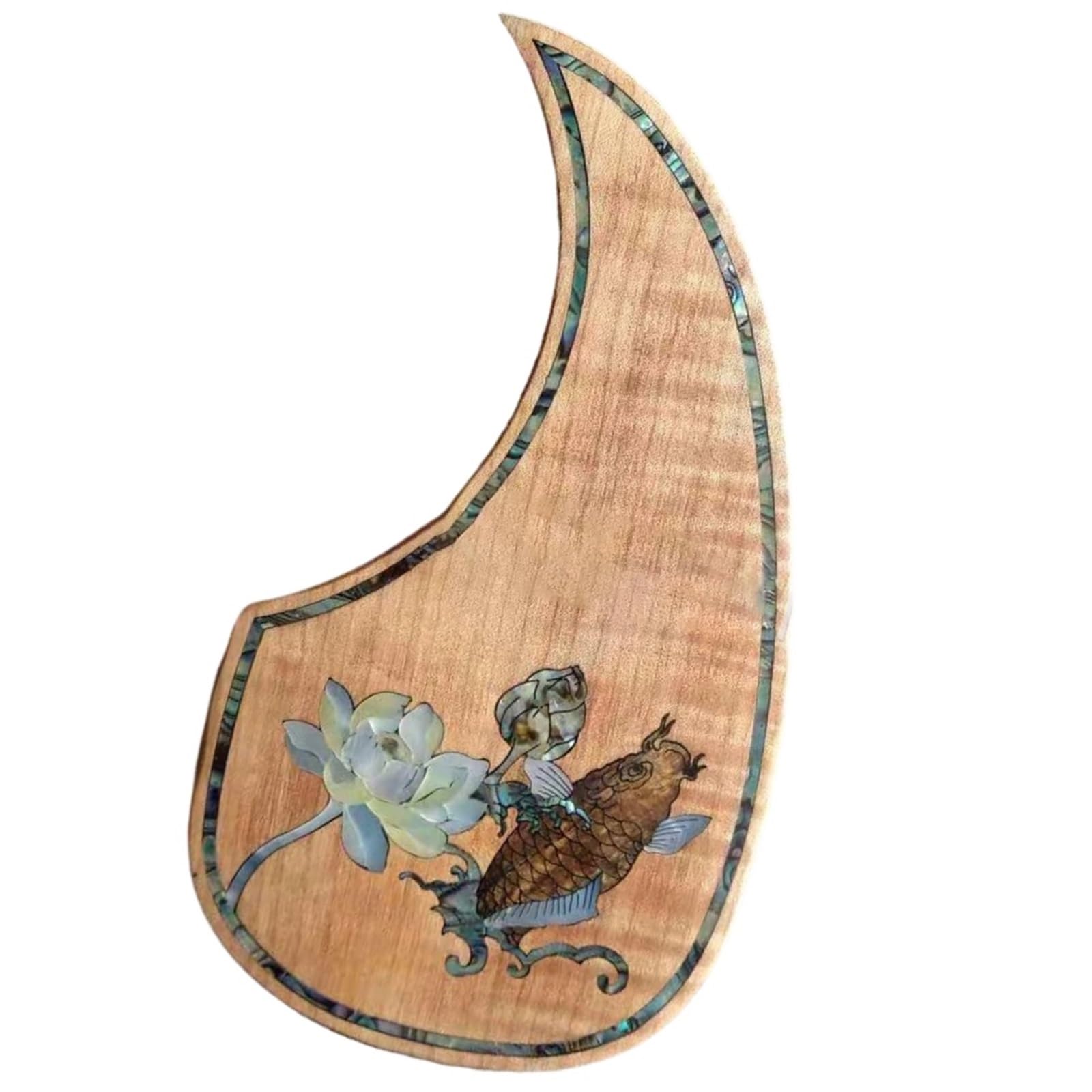 Pickguard do gitary akustycznej dla początkujących Profesjonalna drewniana płytka ochronna do gitary akustycznej z trwałą intarsją Rzemiosło