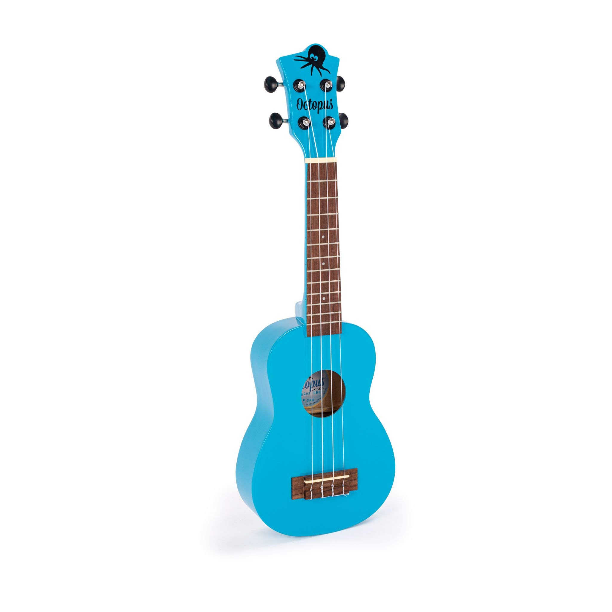 Octopus UK205-LBB - Ukelele soprano en color azul claro completo