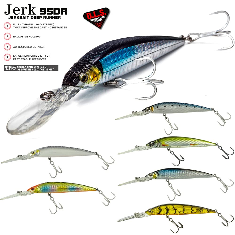 Molix Köder pływający Jerk DR 9,5 cm - 12,5, per Unit, Alqueva Craw, 01, 9.5, Floating