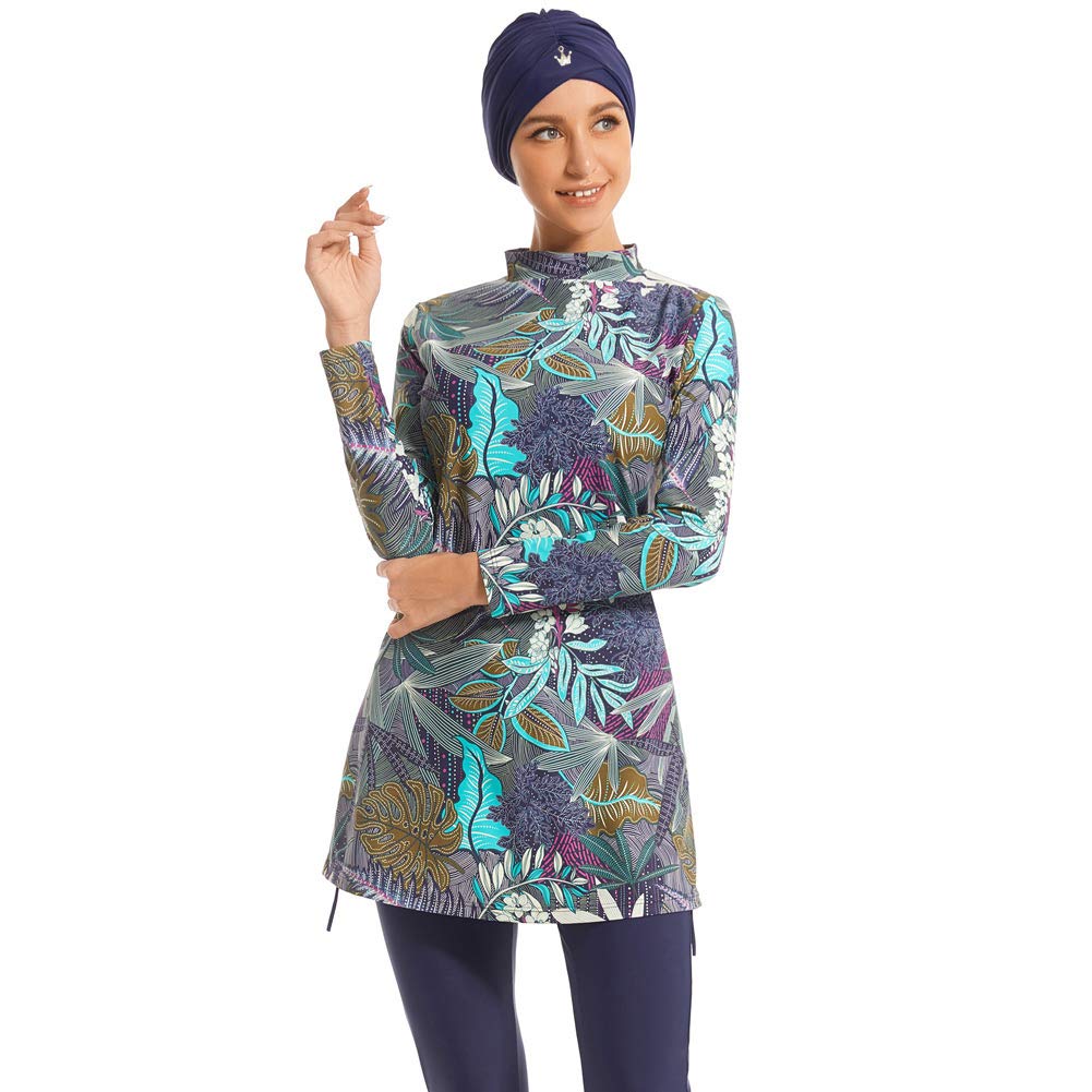 Damen-Badeanzug, 3-teilig, Hijab Burkini, Muslimische Badebekleidung