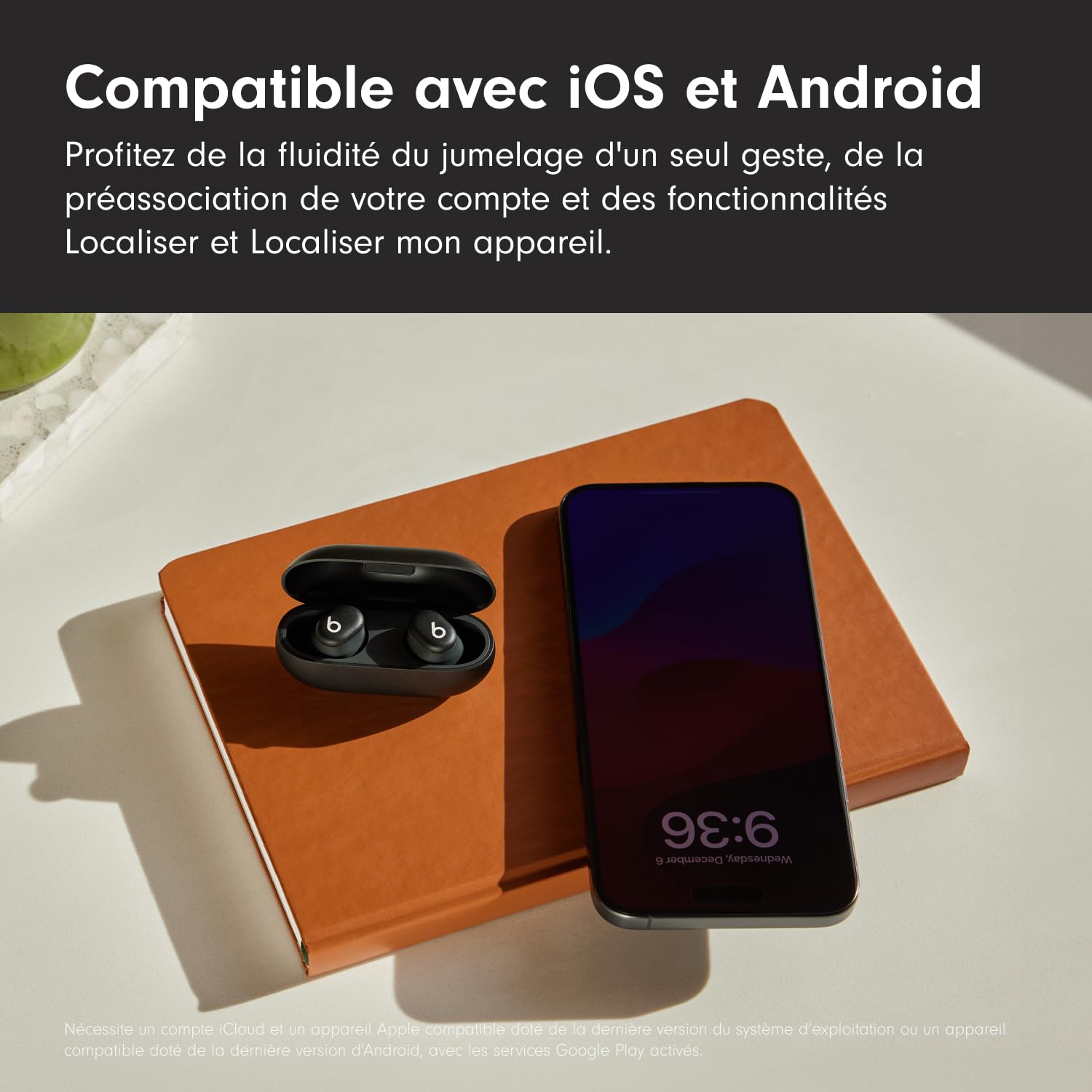 Beats Solo Buds – Écouteurs Bluetooth sans Fil | 18 Heures d'autonomie | Compatibilité Apple et Android | Microphone intégré – Noir Mat