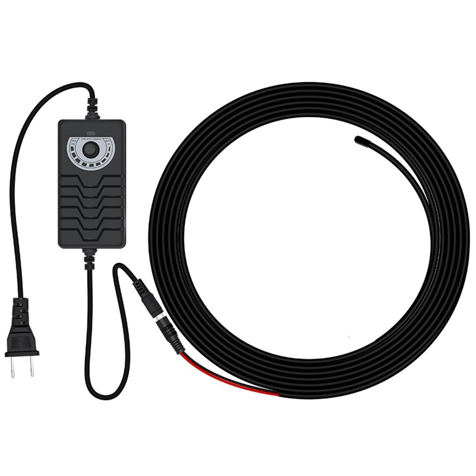 Frostschutz-Heizleitung for Kühlhäuser, 24-V-Elektro-Heizband, 220-V-Heizband, Wickelheizband, Frostschutz, Selbstregulierende Temperatur(24v power cord 1m+bonding tape 1m)