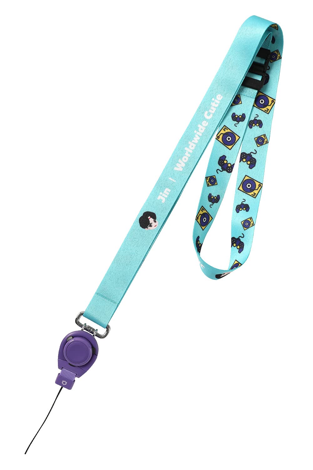 iFaceTinyTAN by BTS Quick Release Lanyard, Combo Neck Strap + Quick Release Ring,