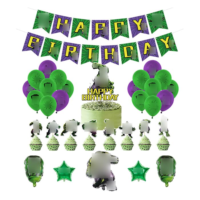 Décorations Anniversaire Joyeux Anniversaire Décoration Ballons Ballons de Baudruche Déco Gateau Bannière Joyeux